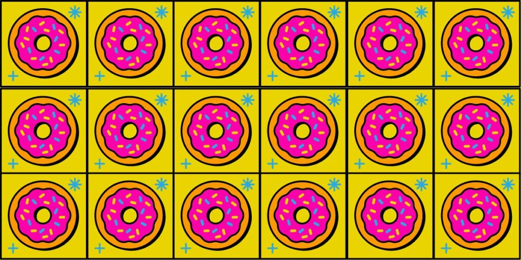 Only 5% can triumph: find the odd one out challenge in under 5 seconds! Can you spot the quirky donut among the delicious dozen?