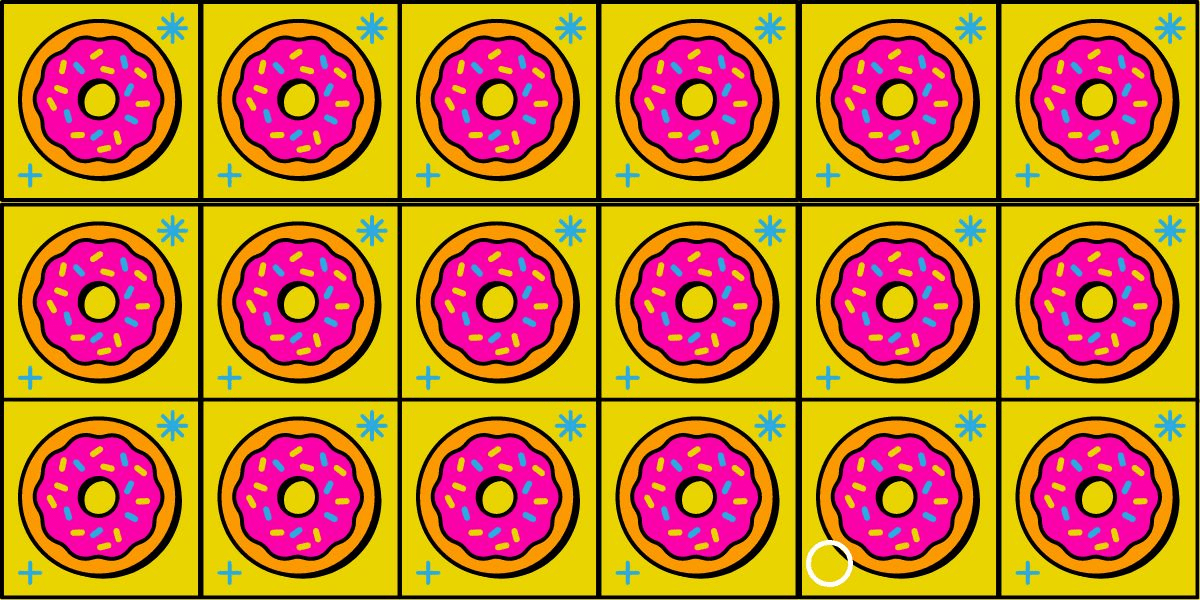 Only 5% can triumph: find the odd one out challenge in under 5 seconds! Can you spot the quirky donut among the delicious dozen?