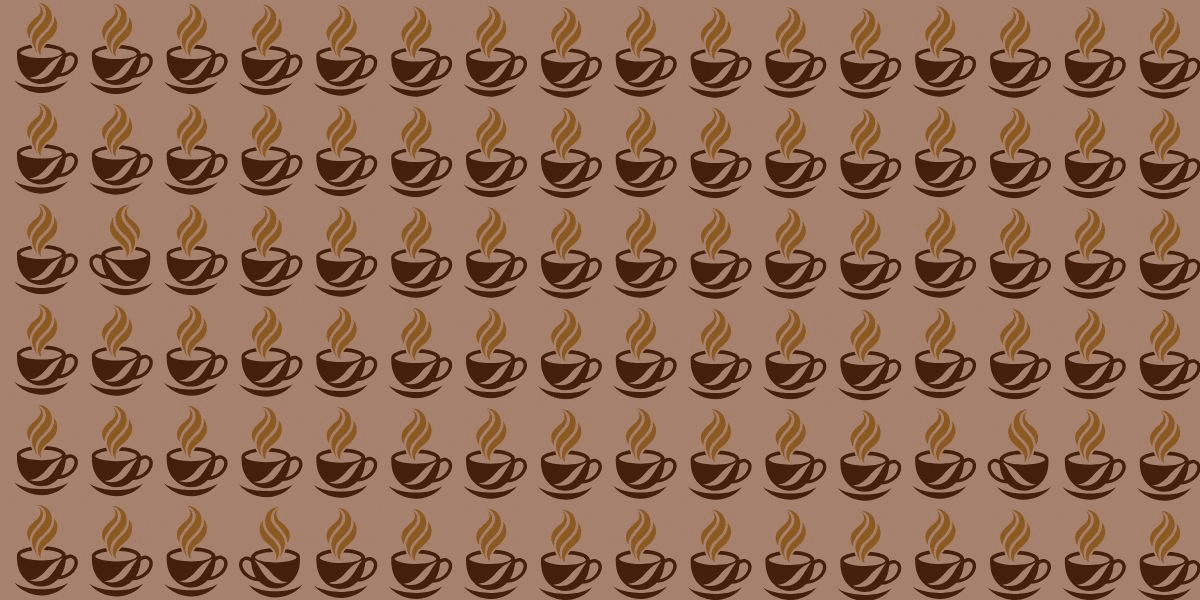 Only 5% have the eye for detail to conquer this brain teaser: Spot the 3 different coffee cups in just 15 seconds!