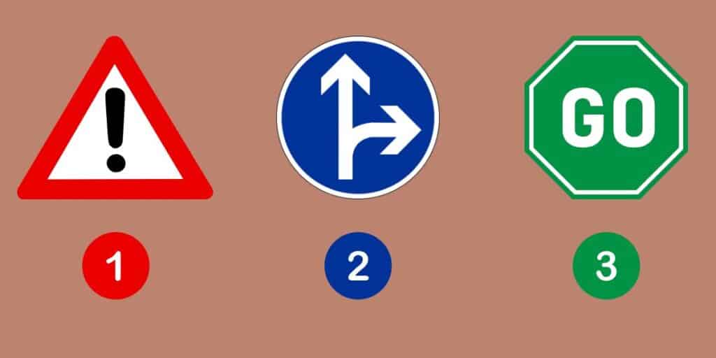 What your road sign choice reveals about your mindset: are you future-focused, living in the now, or a reflective soul?