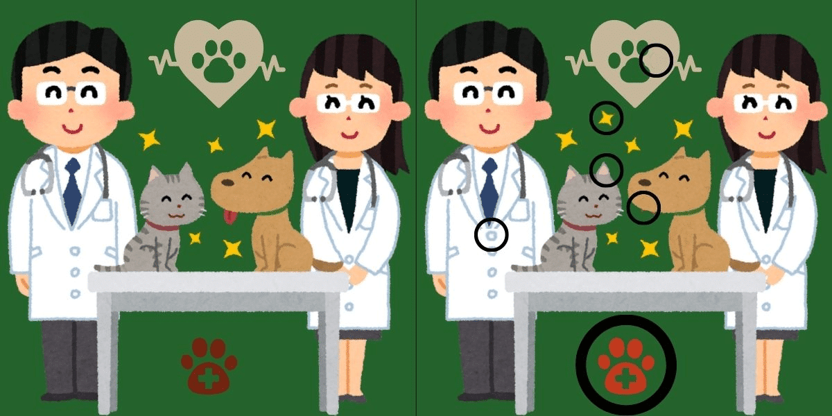 Spot the difference challenge: vet clinic conundrum! Find the 6 sneaky changes in under 11 seconds - are your eyes up to the test?