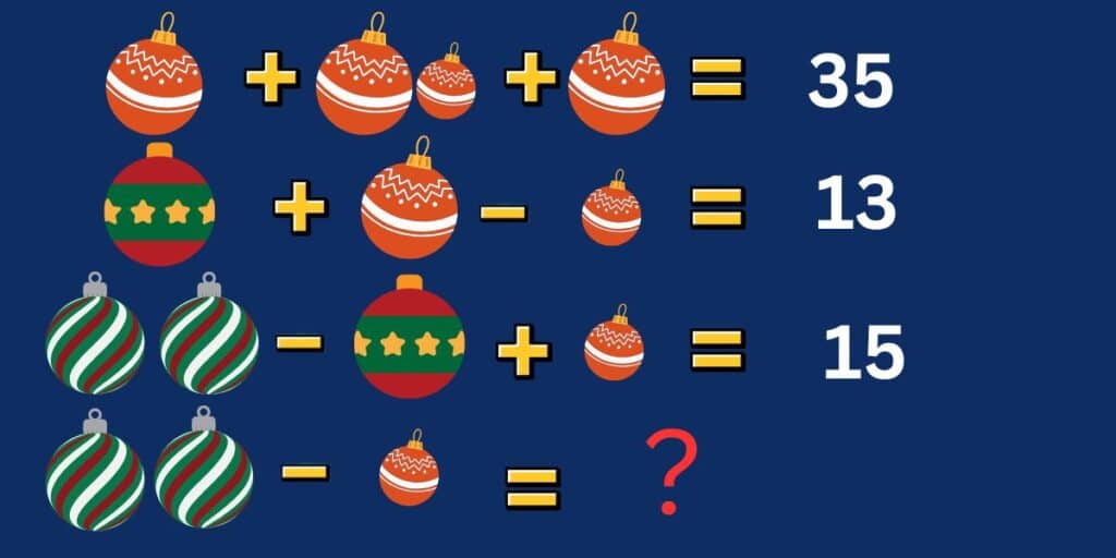 Beat the clock and prove your IQ with today's crack the code challenge: unlock the festive secret of the Christmas baubles in 9 seconds!