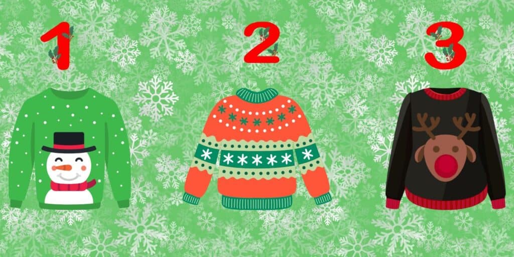 Unlock your personality with a fun Christmas jumper :  are you more determined, cautious or opportunistic?